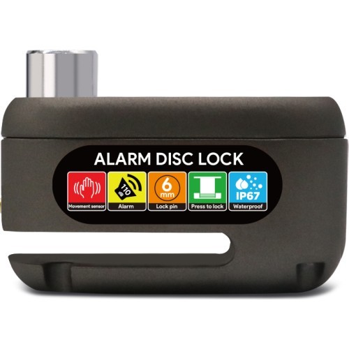 Electric Scooter Brake Disc Lock With Alarm Beaster BS03ADL, Black