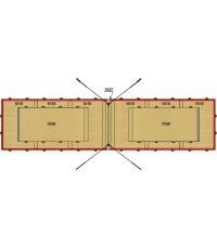 SET OF LANDING MATS FOR COMPETITION HIGH BAR - WITH TOP MATS - 37.50 m² - FIG Approved