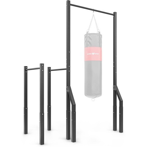 External pull-up bar with bag holder and long dip handrails MO-Z2 - Marbo Sport