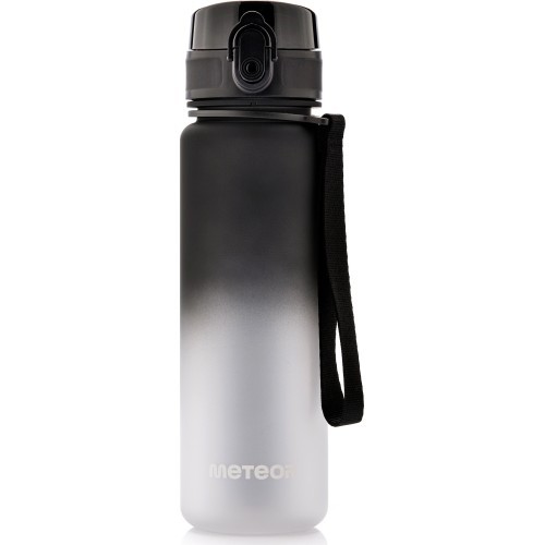 Meteor sports water bottle - Black/white