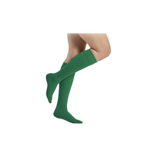 Žalios spalvos 2 k.k. kojinės iki kelių moterims MAGIC COLORS by Sigvaris - S