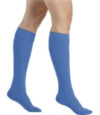 Mėlynos spalvos 2 k.k. kojinės iki kelių moterims MAGIC COLORS by Sigvaris - L Plus