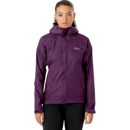 Women's Rain Jacket Rab Downpour Eco Jacket - Bordinė
