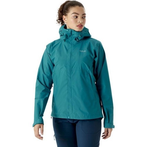Women's Rain Jacket Rab Downpour Eco Jacket - Žydra