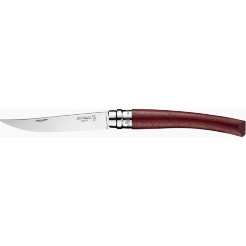 Opinel pocket knife with thin blade No.10 African coralwood handle