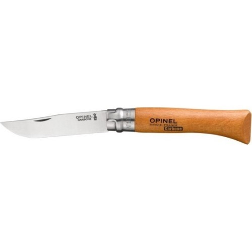 Складной нож Opinel 10, углеродистая сталь, буковое дерево
