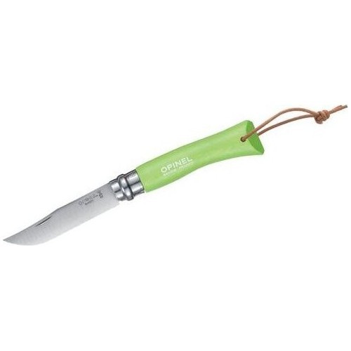 Pocket Knife Opinel Trekking Nr.7, Stainless Steel Blade, Green Handle