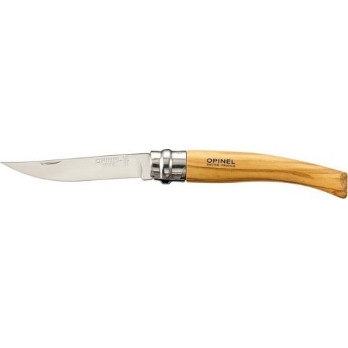 Карманный нож Opinel с тонким лезвием №8 Рукоятка из оливкового дерева