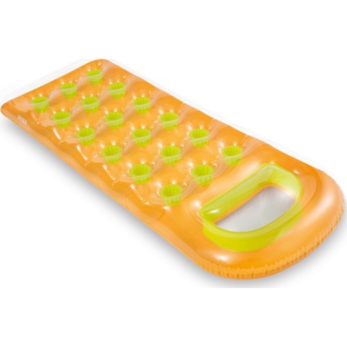 Inflatable swimming mattress 188 x 71 cm orange - 58895 INTEX