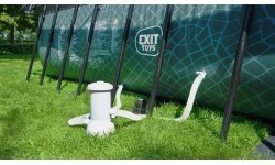EXIT Stone pool 540x250x122cm with filter pump - grey