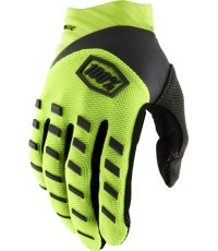 Motocross Gloves 100% Airmatic Yellow/Black - Geltona, juoda