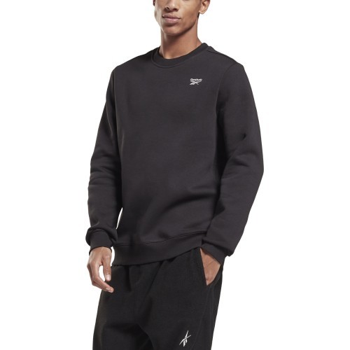 Reebok Men's Sweatshirt Ri Fleece Crew Black