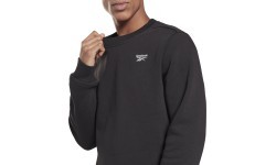 Reebok Men's Sweatshirt Ri Fleece Crew Black