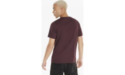 Мужская футболка Puma Ess Logo Tee, бордовая