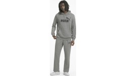 Puma Men's Sweatshirt Ess Big Logo Hoodie Grey 586688 03