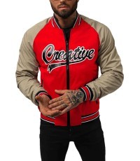 J.Style Men's Jacket Red 84M3011-270