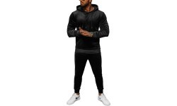 Велюровый спортивный костюм мужской J.Style Black 8C1171-3