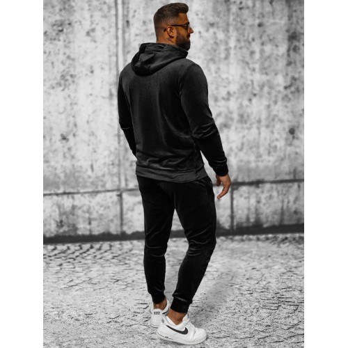 Велюровый спортивный костюм мужской J.Style Black 8C1171-3