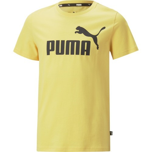 Подростковая футболка Puma ESS Logo Tee, жёлтая 586960 43