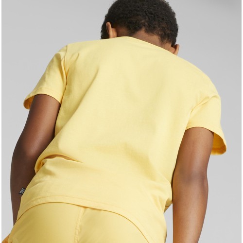 Подростковая футболка Puma ESS Logo Tee, жёлтая 586960 43