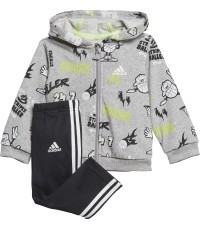 Adidas Sportinis Kostiumas Vaikams I Grap Fz Hd Ft1 Grey Black GE0015