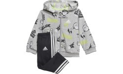 Adidas Sportinis Kostiumas Vaikams I Grap Fz Hd Ft1 Grey Black GE0015
