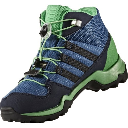 Детская обувь Adidas Terrex Mid GTX K сине-зелёная BB1953