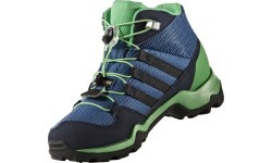 Детская обувь Adidas Terrex Mid GTX K сине-зелёная BB1953