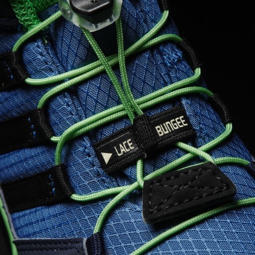 Детская обувь Adidas Terrex Mid GTX K сине-зелёная BB1953