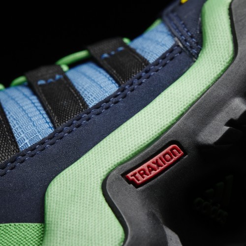 Детская обувь Adidas Terrex Mid GTX K сине-зелёная BB1953