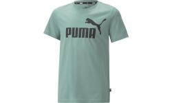 Футболка подростковая Puma Ess Logo Tee, зелёная 586960 84