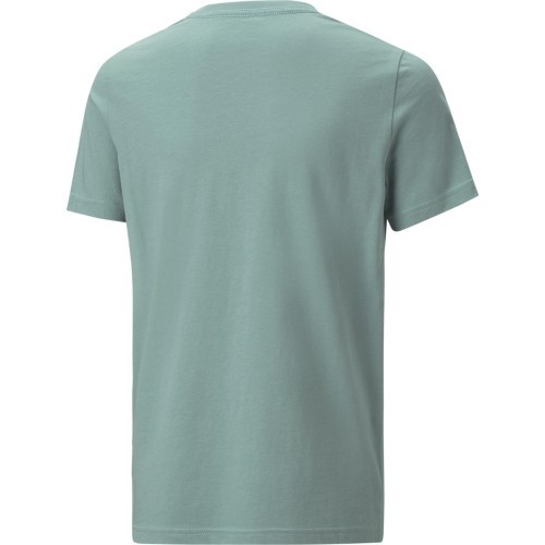 Футболка подростковая Puma Ess Logo Tee, зелёная 586960 84