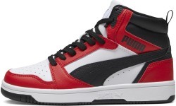 Puma Rebound V6 Mid Jr junior sneakers White Red Black 393831 03