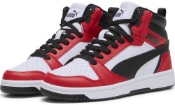 Puma Rebound V6 Mid Jr junior sneakers White Red Black 393831 03