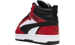 Puma Rebound V6 Mid Jr junior sneakers White Red Black 393831 03