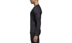 Adidas Alphaskin Sport LS Football Shirt Black CW9486