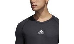 Adidas Alphaskin Sport LS Football Shirt Black CW9486