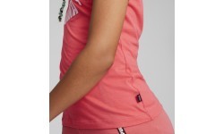Puma Ess Logo Tee T-Shirt for Teens, Coral 587029 58