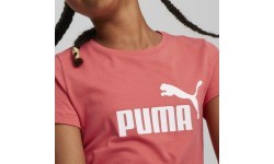 Футболка для подростков Puma Ess Logo Tee, коралловая 587029 58