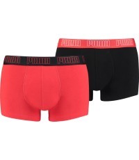 Мужское нижнее бельё Puma Basic Trunk Black Red 935015 02
