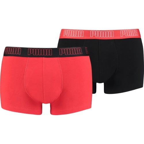 Мужское нижнее бельё Puma Basic Trunk Black Red 935015 02