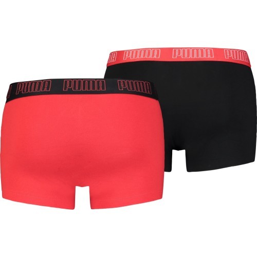 Мужское нижнее бельё Puma Basic Trunk Black Red 935015 02