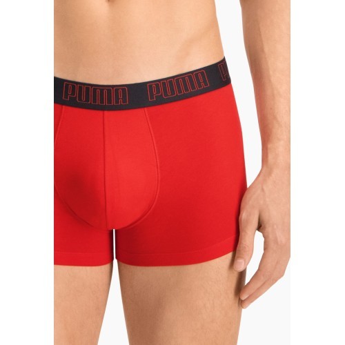 Мужское нижнее бельё Puma Basic Trunk Black Red 935015 02
