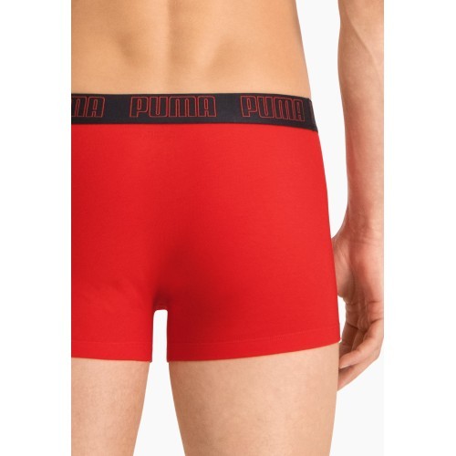 Мужское нижнее бельё Puma Basic Trunk Black Red 935015 02