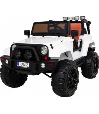 Jeep All Terrain elektromobilis vaikams, baltas
