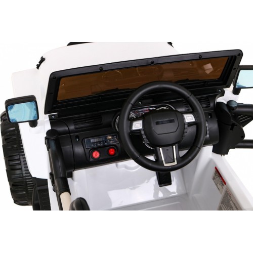 Jeep All Terrain elektromobilis vaikams, baltas