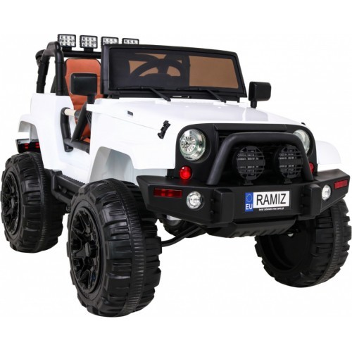 Jeep All Terrain elektromobilis vaikams, baltas
