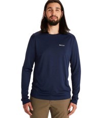 Vyr. marškinėliai Marmot Windridge LS - Mėlyna