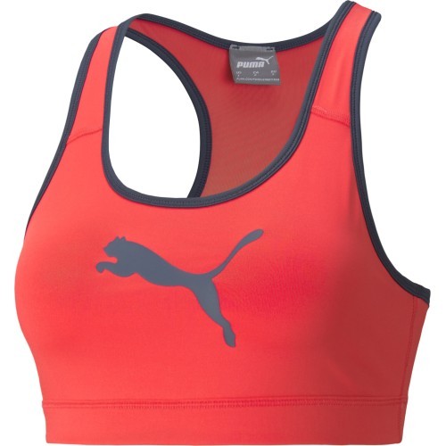 Спортивный бюстгальтер женский Puma Mid Impact 4Keeps коралловый 520304 89