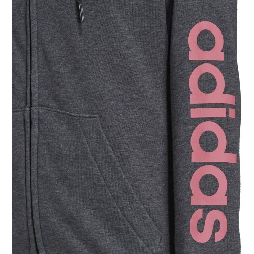 Adidas Džemperis Moterims W Lin Ft Fz Hoodie Grey H07750